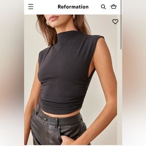 Reformation lindy knit top